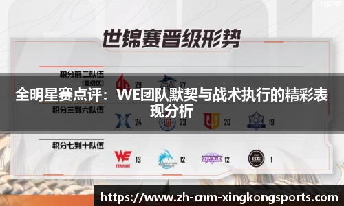 全明星赛点评：WE团队默契与战术执行的精彩表现分析